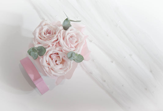 FLOWER BOX różowe serce